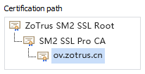 国密OV SSL证书链